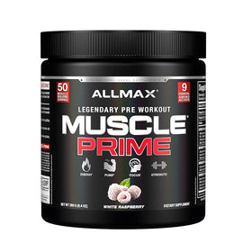 ALLMAX Muscle Prime — Legendary Pre-Workout — White Raspberry (50 Servings)