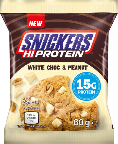 Snickers White Chocolate Peanut Baked Protein Cookie (60g)