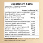 NatureBell NAD+ 1,500mg Per Serving, 240 Veggie Capsules