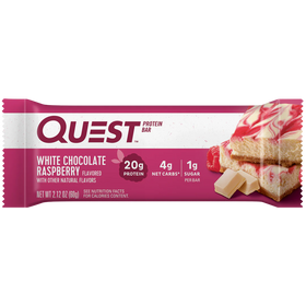 QUEST WHITE CHOCOLATE RASPBERRY PROTEIN BAR (60g)