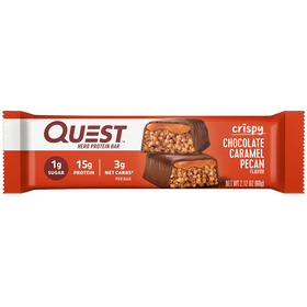 QUEST Chocolate Caramel Pecan Crispy Hero Bar 60g