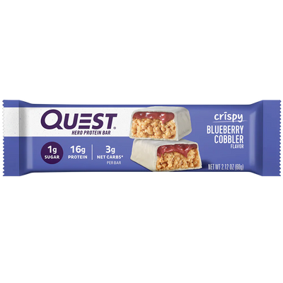 QUEST BLUEBERRY COBBLER CRISPY HERO PROTEIN BAR (60g)