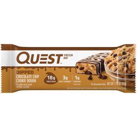 QUEST Dipped Chocolate Chip Cookie Dough Protein Bar (50g)