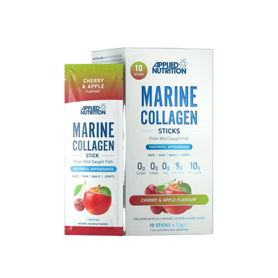 Applied Nutrition Marine Collagen Sticks Cherry & Apple 10x12g Box