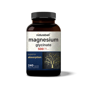 NatureBell Magnesium Glycinate 500mg , 240 Capsules