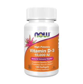 Now Foods Vitamin D-3 (120 Softgels)